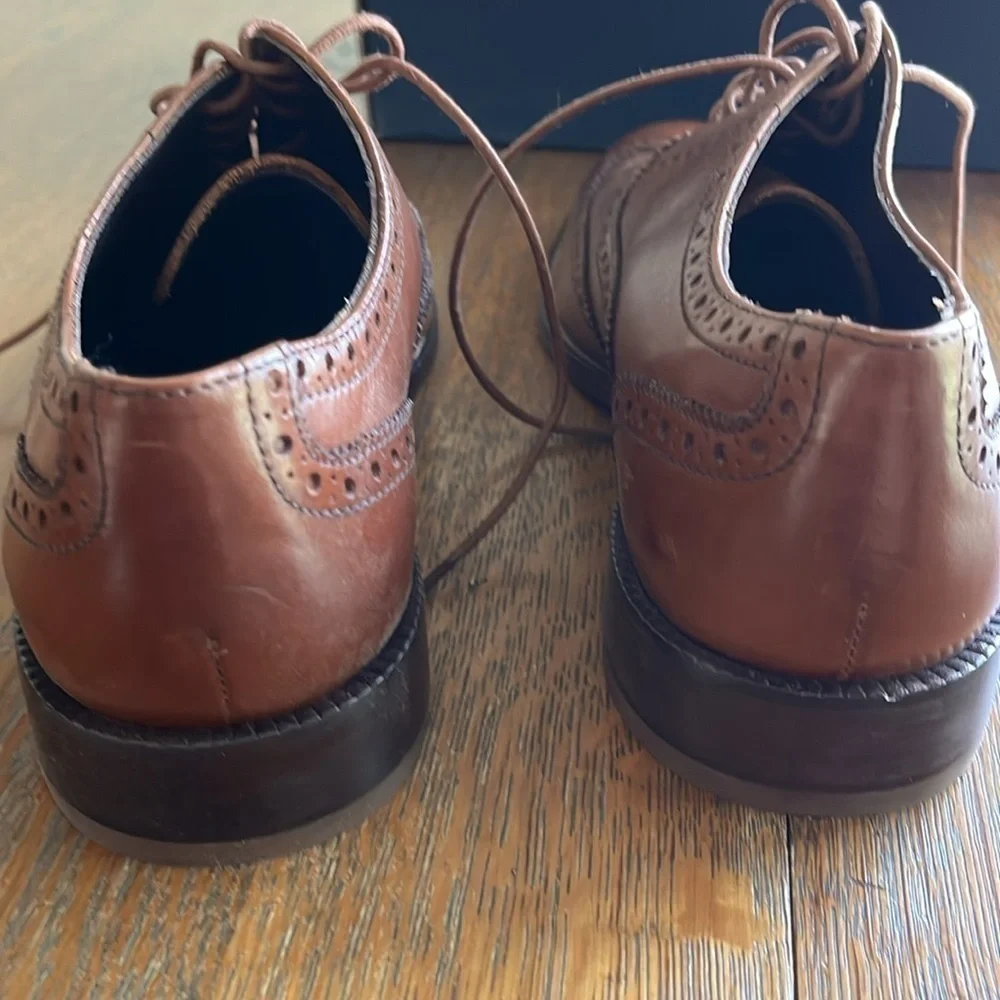 Cole Haan Men’s Shoes Williams Wing II British Tan Color Size 8 M With Box